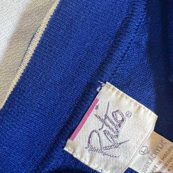 VINTAGE | RATIO Sweater Set | Blue | L - Picture 7 of 7